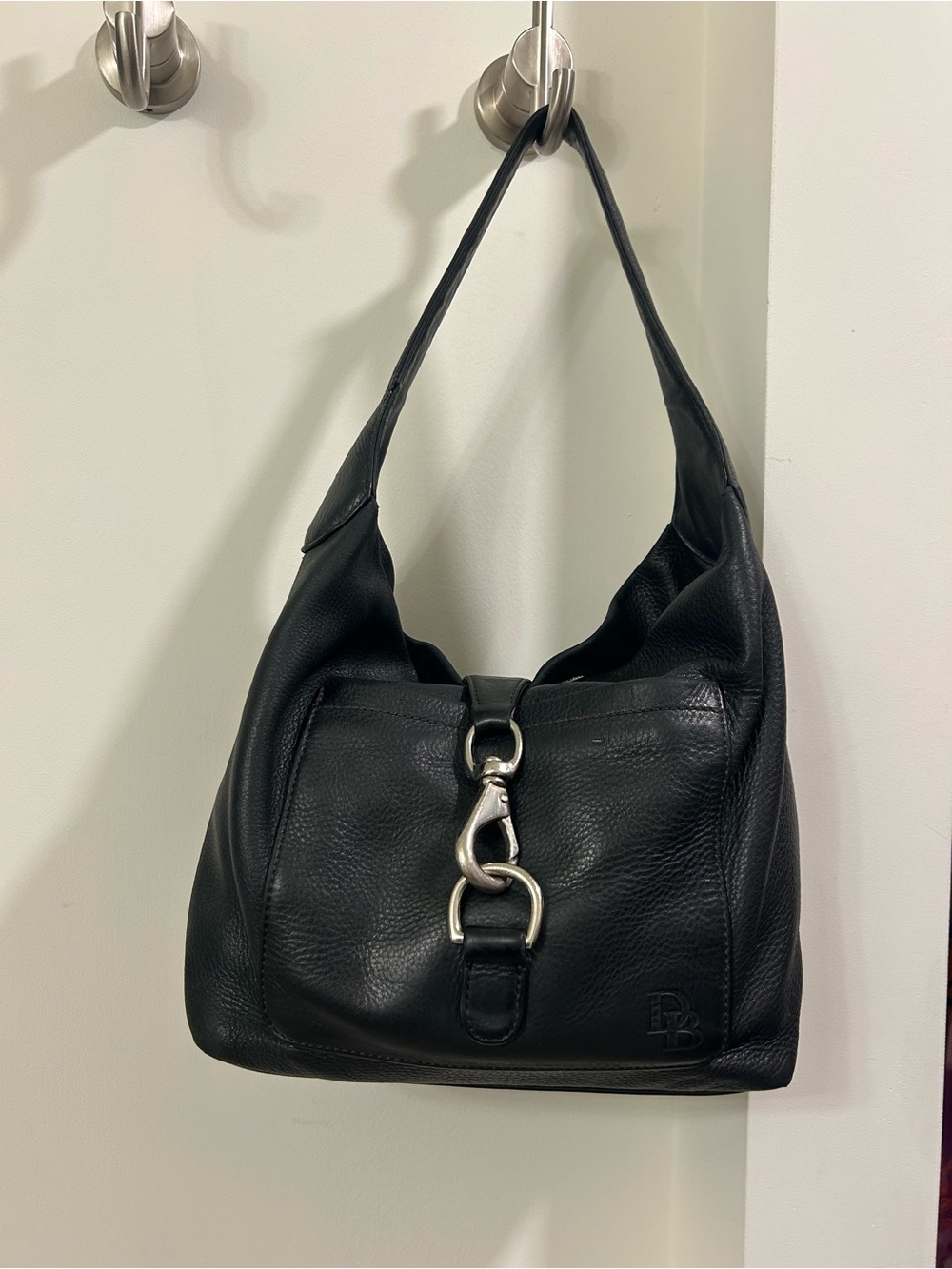 Vintage Dooney & Burke Pebbled Leather Shoulder Bag